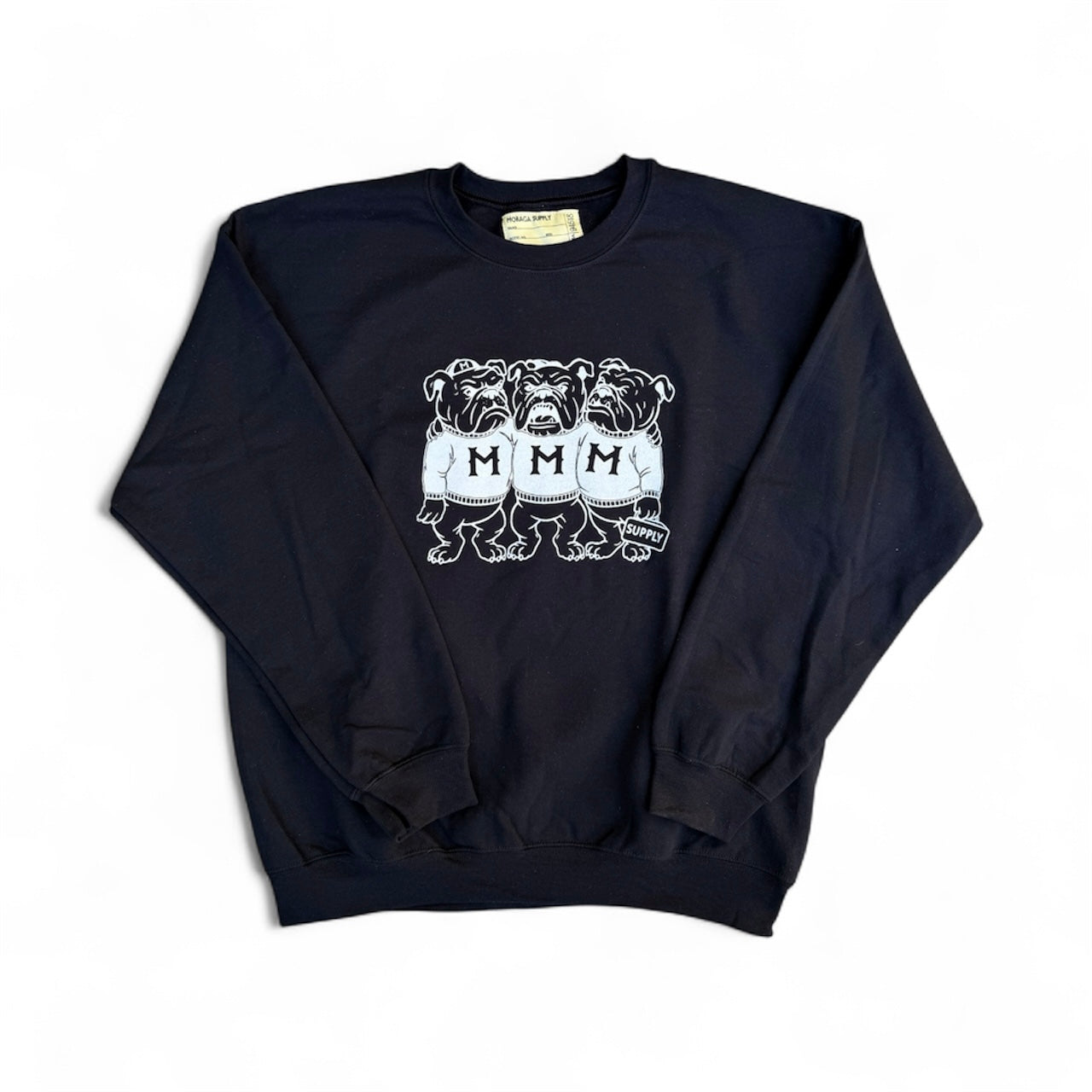 Crew Sweatshirt (College Mascot's) - Black/White – Moraga Supply