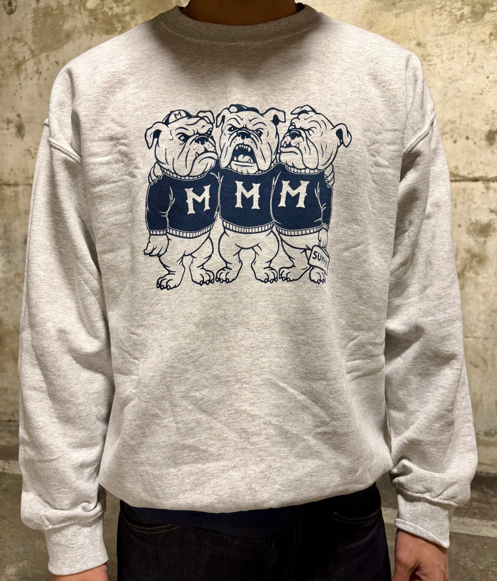 Crew Sweatshirt (College Mascot's) - Ash/Navy