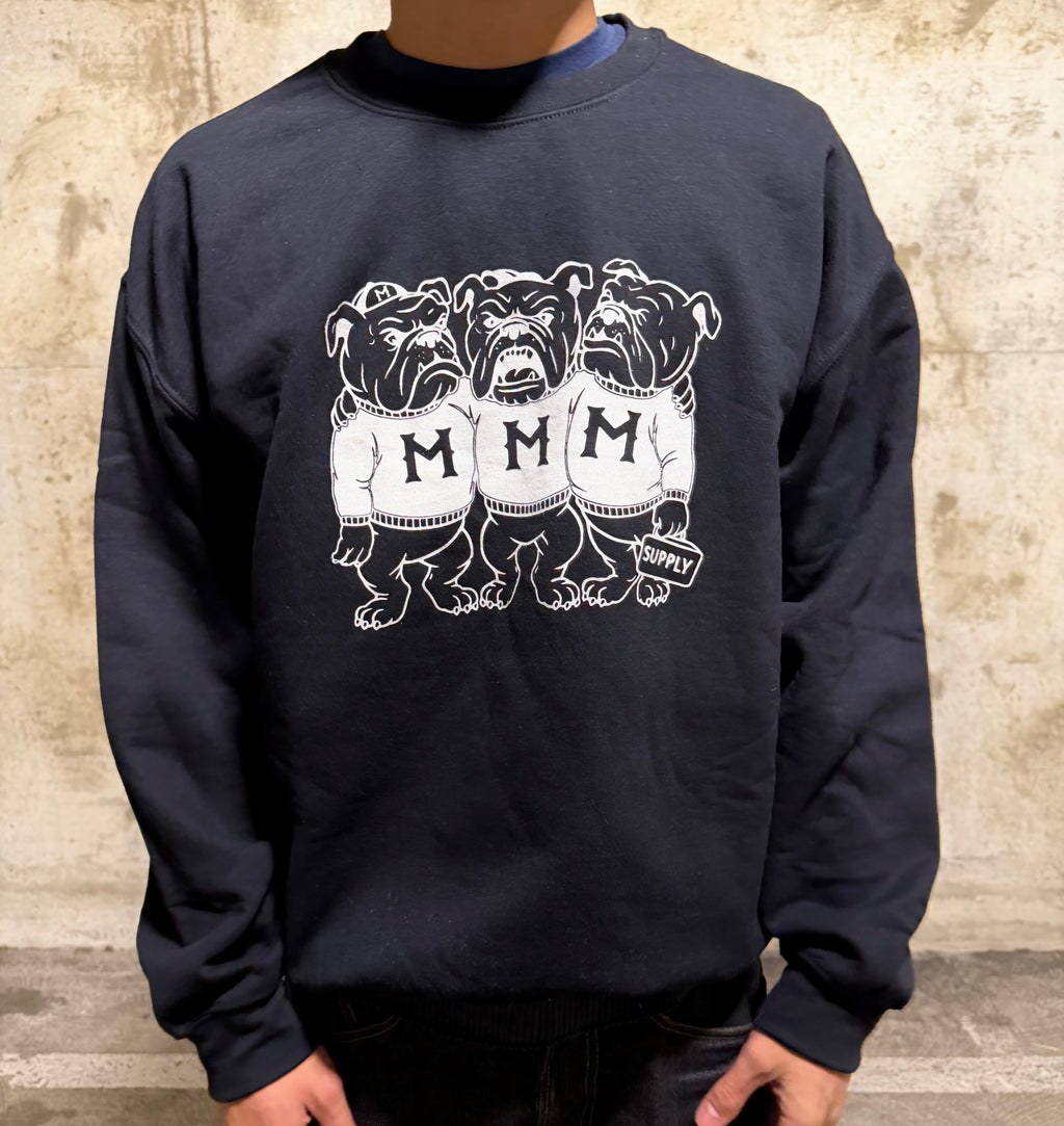 Crew Sweatshirt (College Mascot's) - Black/White