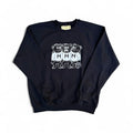 Crew Sweatshirt (College Mascot's) - Black/White